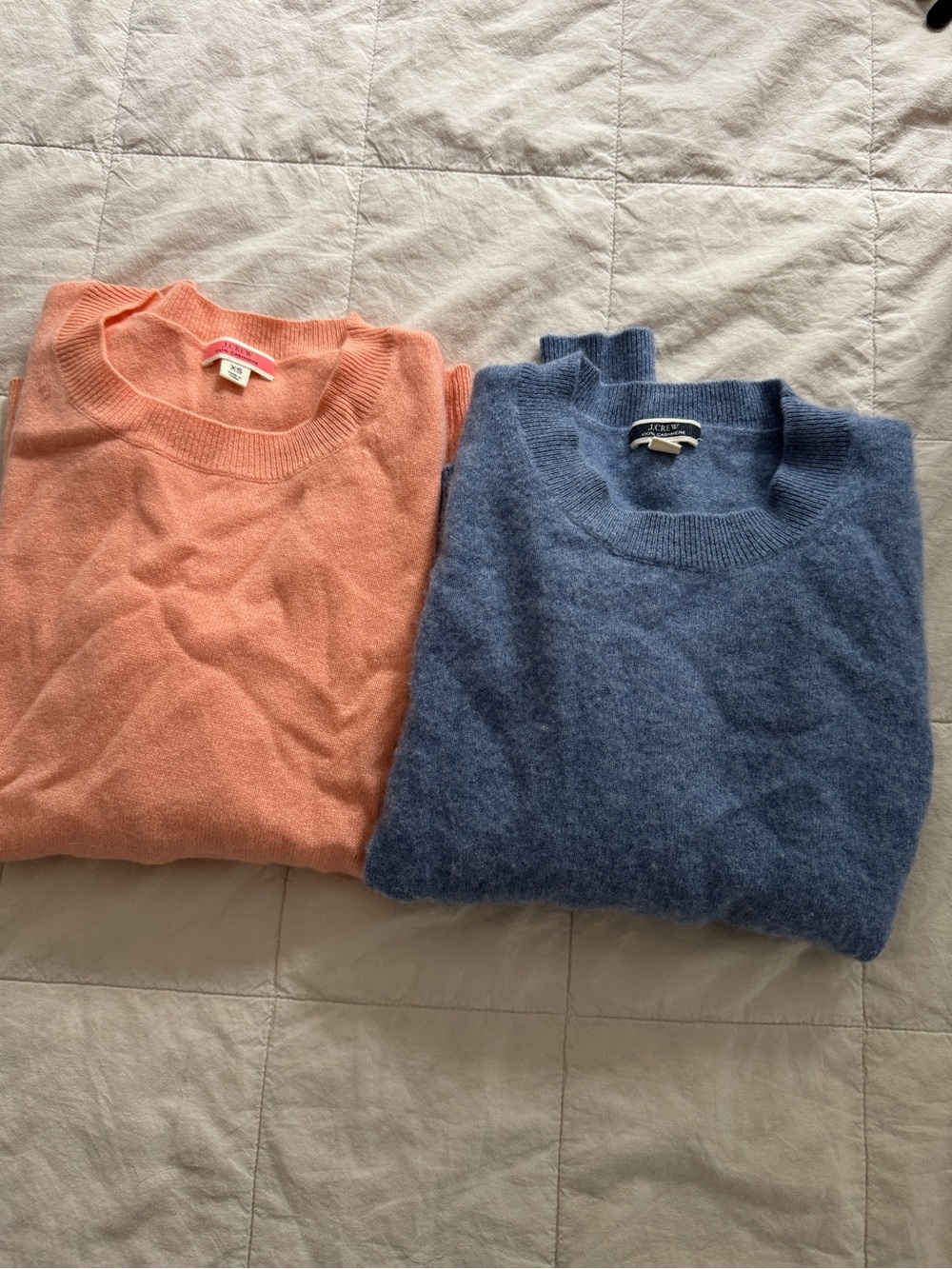 Set of Two J.Crew Cashmere Sweaters XS